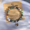 Healing Crystal Bracelet for Women, 8mm Natural Gemstone Beaded Bracelet, Love Heart Bracelet - 2 of 4