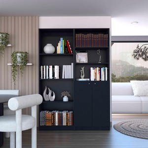 NicBex Bookcases for Home Office 2 Piece Bookcase Set 49" Wide Storage Cabinet Bookshelf with 9 Shelves for Living Room and Bedroom - 1 of 4