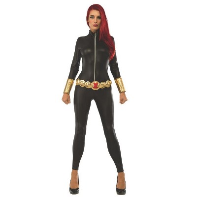 Rubie's Officieel kostuum Black Widow, Marvel, voor volwassenen, dames, zwart, M (12-14