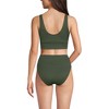 Lands' End Women's Tugless Tankini Top and High Waisted Bottom Swimsuit Set - 2 of 4