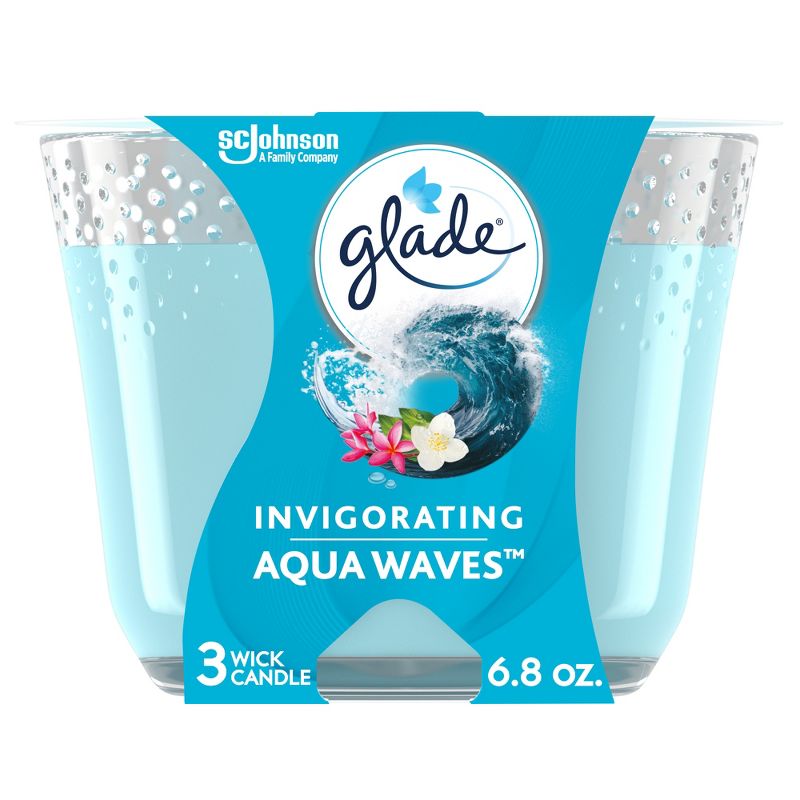 Glade 3 Wick Candles Aqua Waves - 6.8oz, 1 of 21