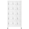 vidaXL Locker Cabinet Light grey Steel Large Locker Cabinet - 2 of 4