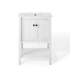 Modway Prestige 24" Bathroom Vanity – White Floating Sink Cabinet with Soft-Close Doors and Sleek Storage (Sink Not Included) - 4 of 4