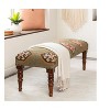 Mark & Day Gran 18"H x 48"W x 16"D Rustic Dark Green Bench - 2 of 4