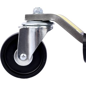 Wheel Dolly Car Skates Vehicle Positioning Hydraulic Tire Jack Foot Pedal Lift Hydraulic Car Wheel Dolly, 1500lbs Black 2Feet W - 1 of 4