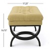 41'' Ottoman Bench With Half-Circle Legs,Upholstered Benches,Footstool Ottoman Furniture,Entryway Benches,Shoe Changing Bench-Cuddlewood - 4 of 4