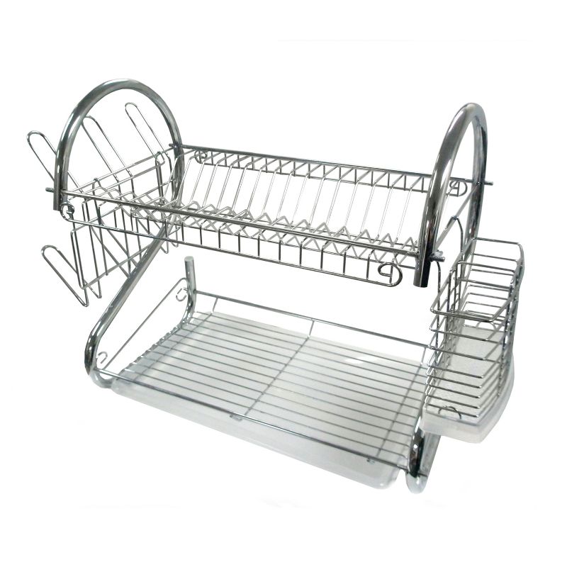 Better Chef 16-Inch 2-Tier Chrome Plated Dishrack, 1 of 5