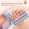 Saviland 4-Pc Stamping Plates Set: French Tip & Wave Steel Art Templates - Professional Nail Design System. (4-Plates) - 4 of 4