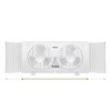Holmes 9" 2 Speed Twin Blade Manual Window Fan with Reversible Airflow White - 3 of 4
