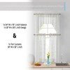 HLC.ME Joyce Semi Sheer Kitchen Swag Curtain Panels - Rod Pocket for Small Windows, Kitchen & Bathroom - Set of 2 - 4 of 4
