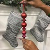 Christmas By Krebs - Ripple Ball and Disc Finial Glass Christmas Ornament - 2 of 2