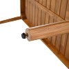 PAGED Patio Dining Table Wood Rectangle Outdoor Table with Slatted Table Top for Patio, Deck - 4 of 4