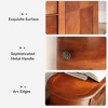 Lirago, Wood End Table with 2 Drawers - Fully Assembled Narrow Nightstand/Side Table, Walnut - 3 of 4