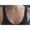 Initial Necklace: 18K Gold Plated Personalized Tiny Letter Name Pendant for Women - 3 of 4