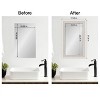 Amanti Art Mirror Makeover Bathroom Mirror Frame Border Kit- Fully Assembled Peel and Stick Frame - Mirror NOT Included - Trio  Trim - 4 of 4