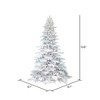 Vickerman Flocked White Spruce Artificial Christmas Tree - 3 of 4