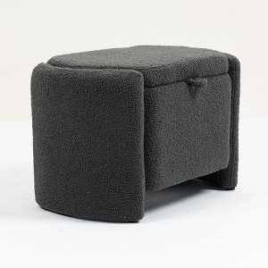 CAVINAS Mid Century Modern Ottoman with Wood Frame,Upholstered Storage Bench with Waist Cushion,Modern Reading Bench for Bedroom - 1 of 4