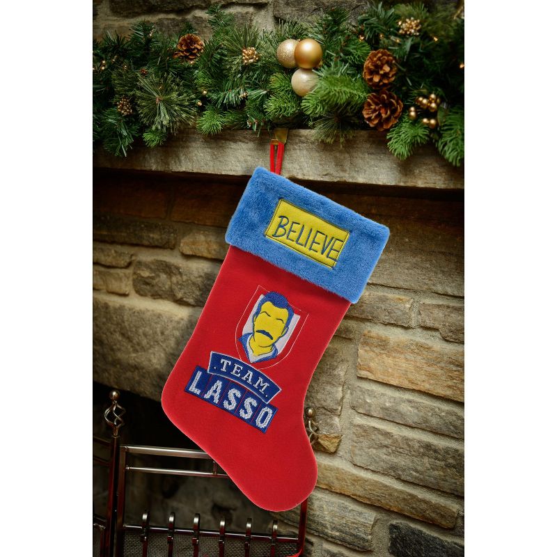 Ted Lasso Applique Holiday Stocking 20", 3 of 5