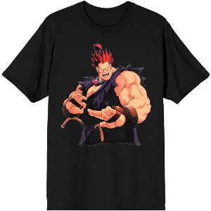 Street Fighter Akuma Character Mens Black Graphic Tee - 1 of 3