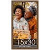 PosterPalooza | Panoramic Textured Gold Picture Frame - UV Acrylic, Foam Board Backing, Hanging Hardware - 2 of 4