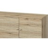 Sapphtopaz Modern TV Stand for TVs Up to 59" with 2 Storage Shelves Entryway Table with Storage Cabinet Wood TV Console for Living Room - 4 of 4