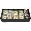 Nadex Coins™ Steel 5-Compartment Currency Tray with Coin Tray Insert and Lockable Cover in Black - 2 of 4