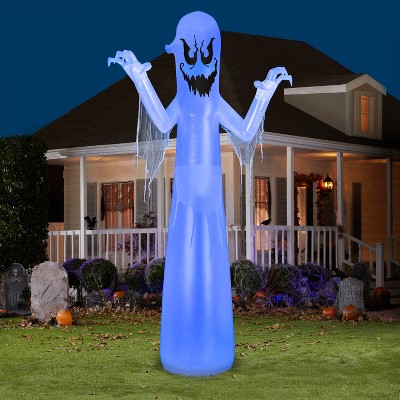 12-Foot Blue Animated Inflatable Halloween Ghost