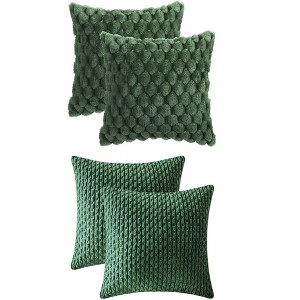 REGALWOVEN 4 Pcs Soft Cozy Throw Pillow Covers for Home Decor 16" x 16" - 1 of 4