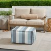 Sorra Home Subrella Bean Fabric Outdoor Patio Pouf - 2 of 4