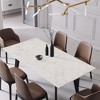 Textured White Peel and Stick Wallpaper Roll Self-Adhesive Matte Marble Contact Paper Wrap Vinyl (Cover 36 sq. ft.) - 4 of 4