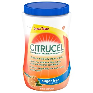 Citrucel Sugar Free Fiber Therapy Powder - Orange - 32oz - 1 of 4