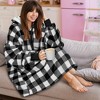 PAVILIA Faux Shearling Wearable Blanket Hoodie, Cozy Oversized Hooded Sweatshirt Adults, Warm Fleece Big Pocket - 4 of 4