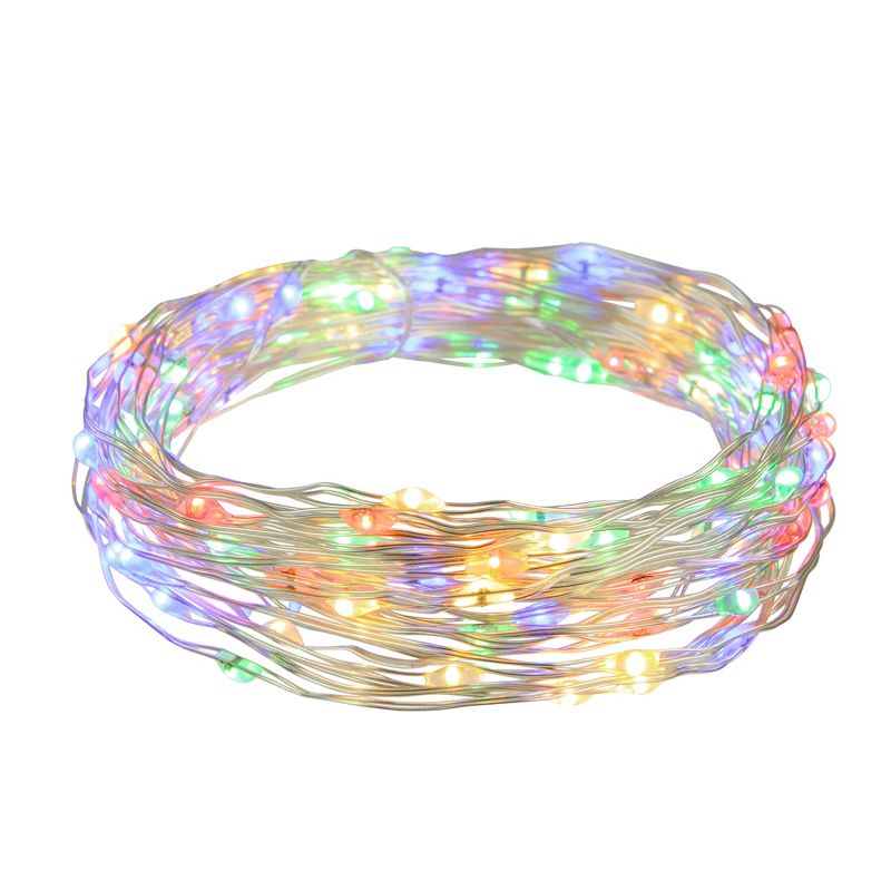 Northlight 100ct Multi-Color LED Micro Fairy Lights, 16ft Copper Wire, 2 of 5