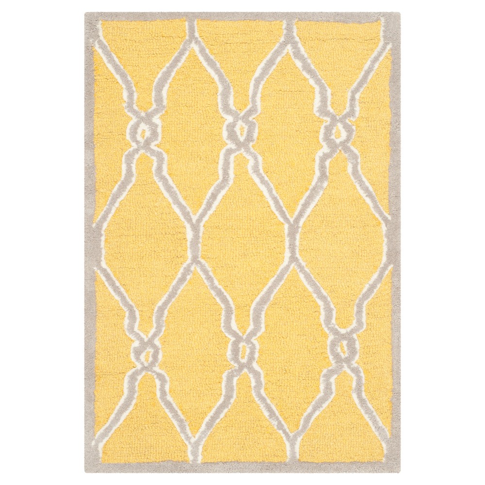 2'x3' Orli Trellis Accent Rug Gold/Ivory - Safavieh