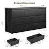 Rustic Farmhouse 7-Drawer Dresser - Handle-Free Wooden Storage Cabinet with Anti-Tip Safety for Bedroom, Living Room & Hallway - 2 of 4