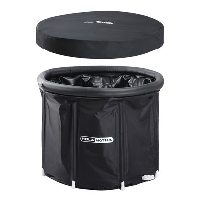 HolaHatha 120 Gal Ice Bath Tub, Portable Cold Water Plunge Recovery Tub w/ Lid Cover