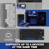 MaseiKar AL75 Wireless Mechanical Gaming Keyboard,Full Aluminum CNC,75% Layout,BT/2.4G/Wired,Hot Swap,Creamy Switches,TKL Gasket,RGB Backlight(Black) - 4 of 4