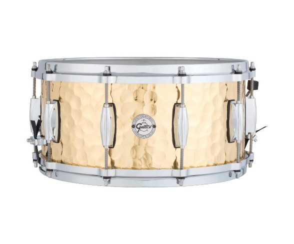 Gretsch Drums Silver Series Hammered Brass Snare Drum 14 x 6.5
