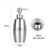 LunaLulinlk 375ml Soap Dispenser, 304 Stainless Steel Hand Soap Dispenser with Pump for Kitchen Bathroom Sink - 3 of 4