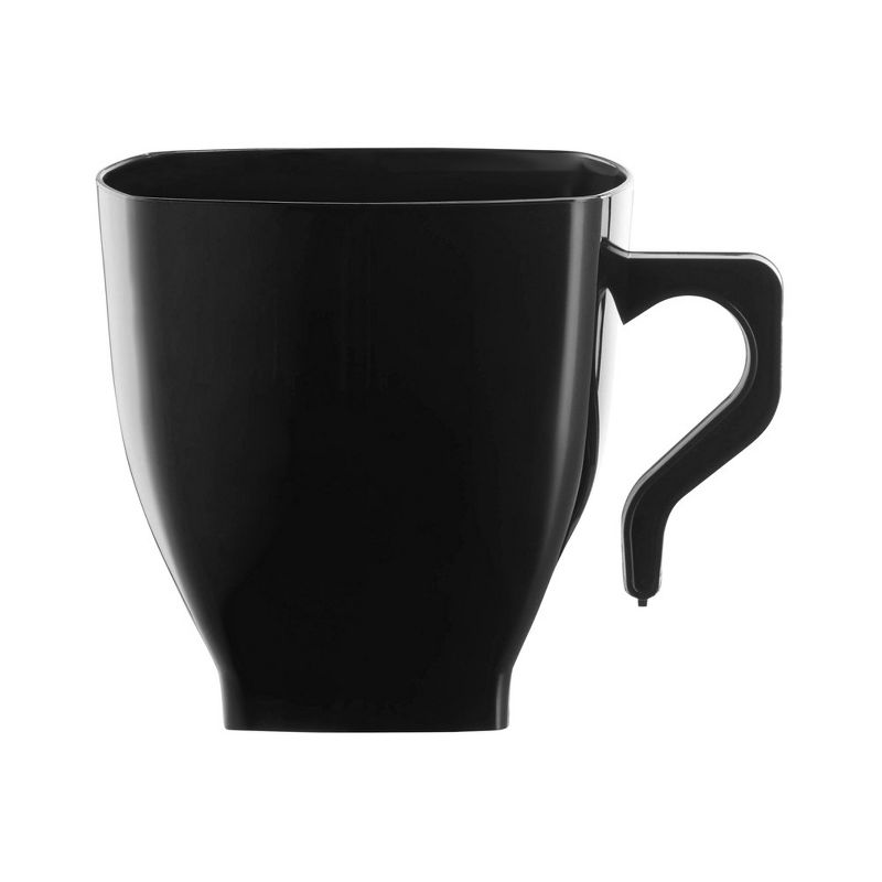 Smarty Had A Party 8 oz. Black Square Plastic Coffee Mugs, 1 of 8