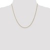 Black Bow Jewelry 1.2mm 10k Yellow Gold Solid Wheat Chain Necklace - 2 of 4