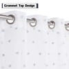 Pom Pom Voile Sheer Grommet Window Curtain Panels - image 2 of 4