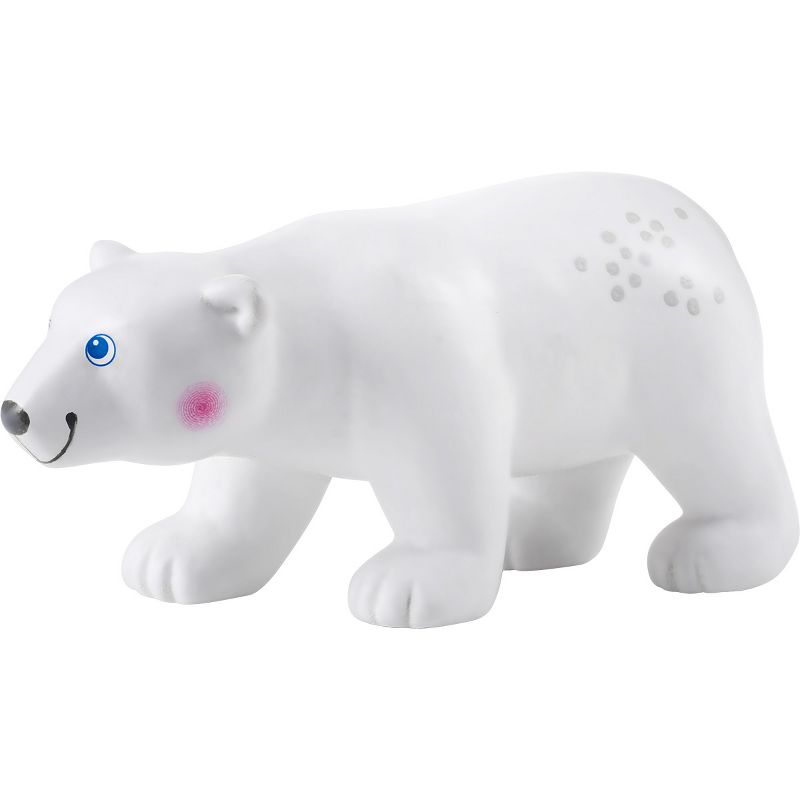 HABA Little Friends Polar Bear - Chunky Plastic Zoo Animal Toy Figure (3" Tall), 2 of 7