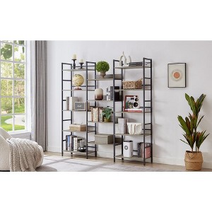 5 Tier Bookshelf Bookcases With 14 Open Display Shelves Book Toy Organizer Cabinet For Bedroom Living Room Home Office - 1 of 4