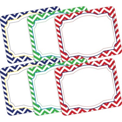 2pk 45ea Chevron Nautical Remember Me! Self-Adhesive Name Tag Labels - Barker Creek