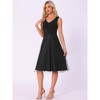 INSPIRE CHIC Women's Sequin Lace V Neck Sleeveless Wedding Guest Dress - 4 of 4