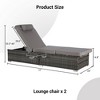TiramisuBest Gray 34" Wide Chaise Lounge - 3 of 4