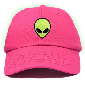 Dalix Alien Embroidered UFO Dad Hat Cotton Baseball Cap Adjustable Mens - 1 of 4