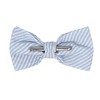 Jacob Alexander Men’s Seersucker Striped Pre-Tied Clip-On Bow Tie - 2 of 4