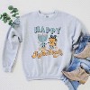 Simply Sage Market Women's Graphic Sweatshirt Happy Hanukkah Distressed - 2 of 4
